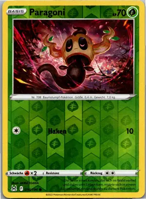 Pokémon-Karte Paragoni 016/196 Verlorener Ursprung
