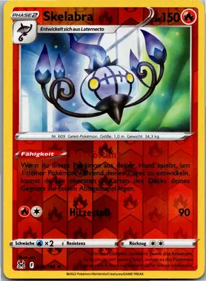 Pokémon-Karte Skelabra 026/196 Verlorener Ursprung