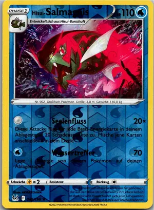 Pokémon-Karte Hisui-Salmagnis 045/196 Verlorener Ursprung