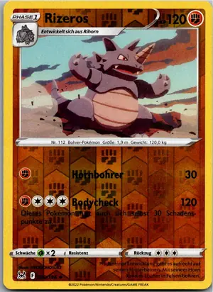 Pokémon-Karte Rizeros 090/196 Verlorener Ursprung