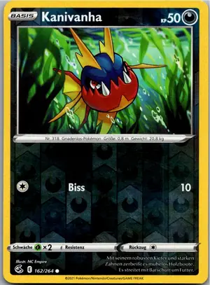 Pokémon-Karte Kanivanha 162/264 Fusionsangriff