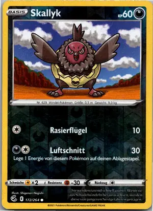 Pokémon-Karte Skallyk 172/264 Fusionsangriff