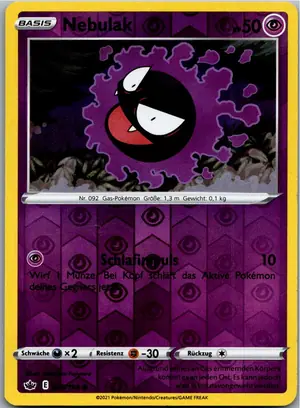 Pokémon-Karte Nebulak 055/198 Schaurige Herrschaft