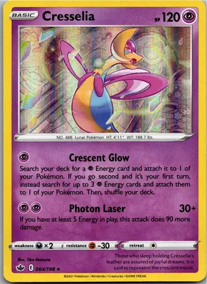 Pokémon-Karte Cresselia 064/198 Schaurige Herrschaft