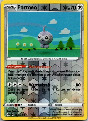 Pokémon-Karte Formeo 121/198 Schaurige Herrschaft