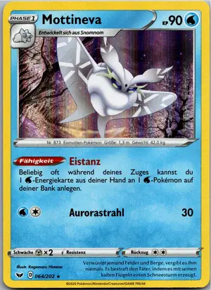 Pokémon-Karte Mottineva 064/202 Schwert & Schild