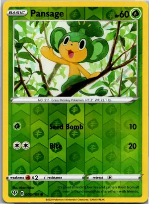 Pokémon-Karte Pansage Vegimak 006/189 Flammende Finsternis