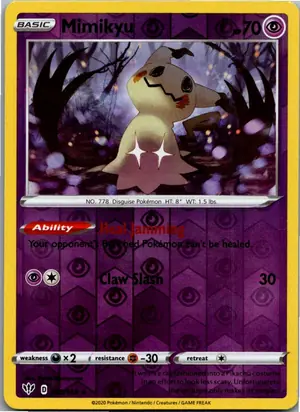 Pokémon-Karte Mimikyu Mimigma 081/189 Flammende Finsternis