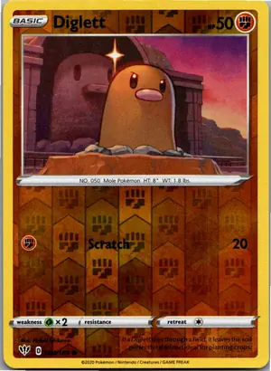 Pokémon-Karte Diglett Digda 084/189 Flammende Finsternis