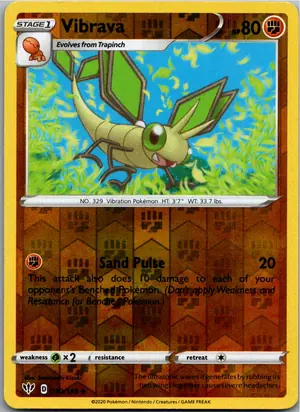 Pokémon-Karte Vibrava 090/189 Flammende Finsternis