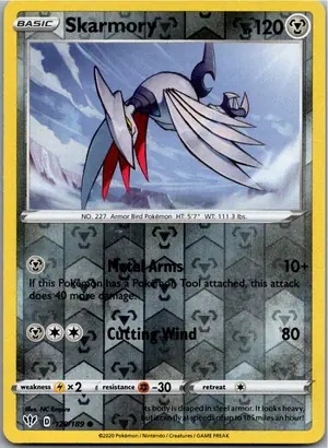 Pokémon-Karte Skarmory Panzaeron 120/189 Flammende Finsternis