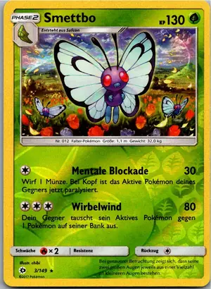 Pokémon-Karte Smettbo 3/149 Sonne & Mond