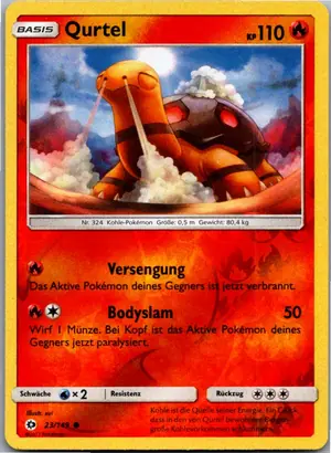 Pokémon-Karte Qurtel 23/149 Sonne & Mond