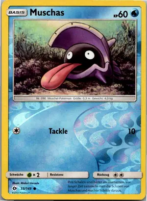 Pokémon-Karte Muschas 33/149 Sonne & Mond