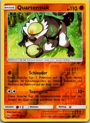 Pokémon-Karte Quartermak 73/149 Sonne & Mond