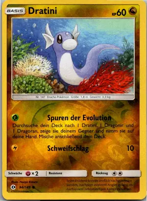 Pokémon-Karte Dratini 94/149 Sonne & Mond