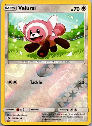 Pokémon-Karte Velursi 111/149 Sonne & Mond