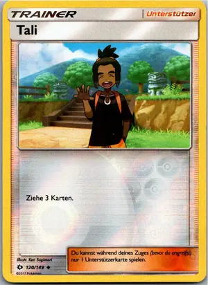 Pokémon-Karte Tali 120/149 Sonne & Mond