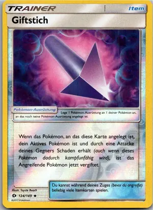 Pokémon-Karte Giftstich 124/149 Sonne & Mond