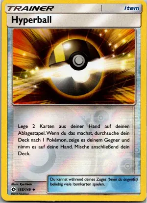 Pokémon-Karte Hyperball 135/149 Sonne & Mond