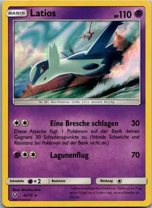 Pokémon-Karte Latios 41/73 Schimmernde Legenden