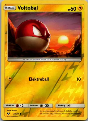 Pokémon-Karte Voltobal 30/73 Schimmernde Legenden