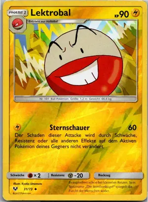 Pokémon-Karte Lektrobal 31/73 Schimmernde Legenden
