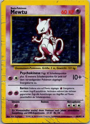 Pokémon-Karte Mewtu 10/102 Grundset