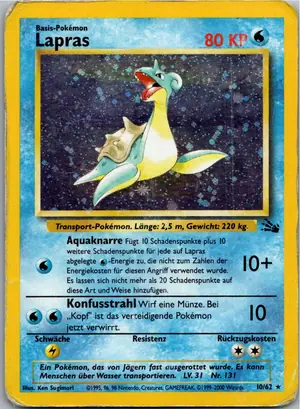 Pokémon-Karte Lapras 10/62 Fossil