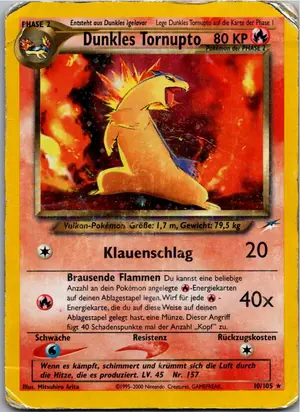 Pokémon-Karte Dunkles Tornupto 10/105 Neo Destiny