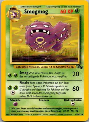 Pokémon-Karte Smogmog 45/62 Fossil