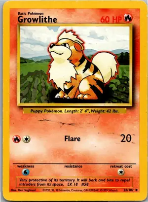 Growlithe Fukano Exemplar 2,95 €