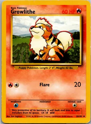Growlithe Fukano Exemplar 2,95 €