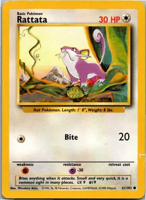 Rattata Rattfratz Exemplar 2,95 €