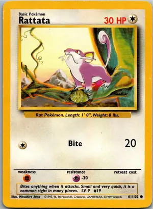 Rattata Rattfratz Exemplar 2,95 €