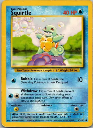 Squirtle Schiggy Exemplar 2,95 €