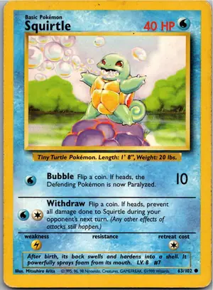Squirtle Schiggy Exemplar 2,95 €