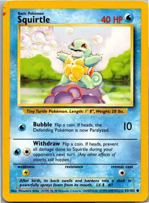 Squirtle Schiggy Exemplar 2,95 €