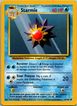 Pokémon-Karte Starmie 64/102 Grundset