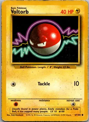 Pokémon-Karte Voltorb Voltobal 67/102 Grundset