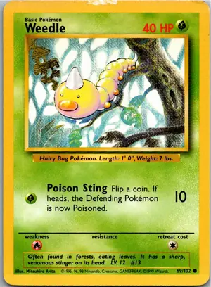 Weedle Hornliu Exemplar 2,95 €