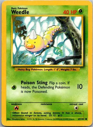 Weedle Hornliu Exemplar 2,95 €