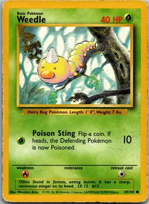 Weedle Hornliu Exemplar 2,95 €
