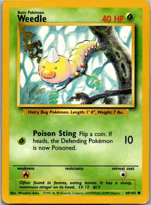 Weedle Hornliu Exemplar 2,95 €