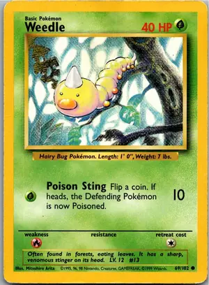 Weedle Hornliu Exemplar 2,95 €