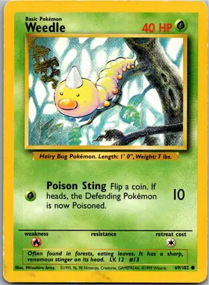 Weedle Hornliu Exemplar 2,95 €