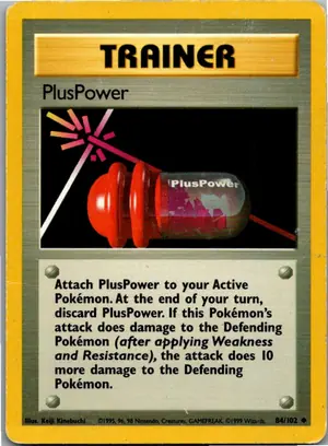 Pokémon-Karte PlusPower 84/102 Grundset