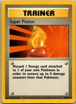 Pokémon-Karte Super Potion Supertrank 90/102 Grundset