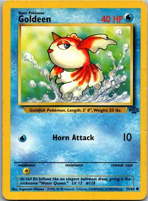 Pokémon-Karte Goldeen Goldini 53/64 Dschungel