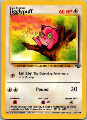 Pokémon-Karte Jigglypuff Pummeluff 54/64 Dschungel
